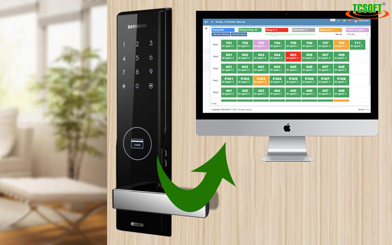 tích hợp khóa từ đơn giản và dế dàng